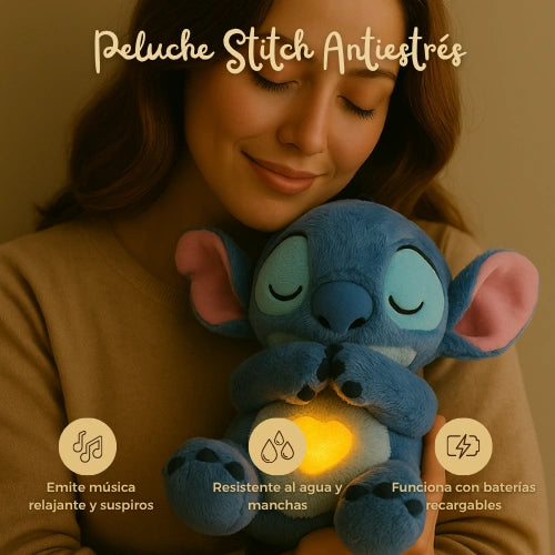 Peluche Stitch Antiestrés | Respira y Canta ✨💙